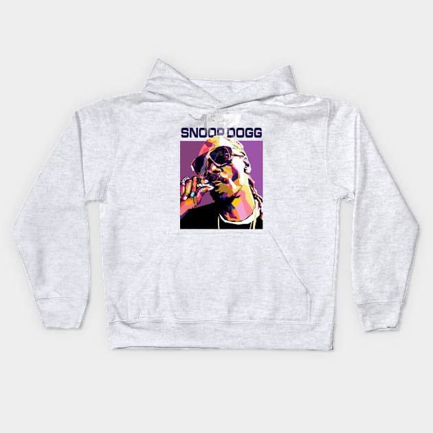 Snoop Dogg WPAP Kids Hoodie by awangwidyatama